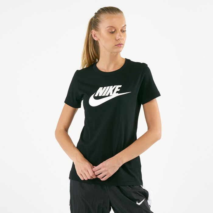 Buy Nike Women's Sportswear Essential T-Shirt Black in Dubai, UAE -SSS