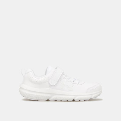 Under Armour Kids' UA Assert 10 AC Uniform Synthetic Running Shoe (Younder Kids) White
