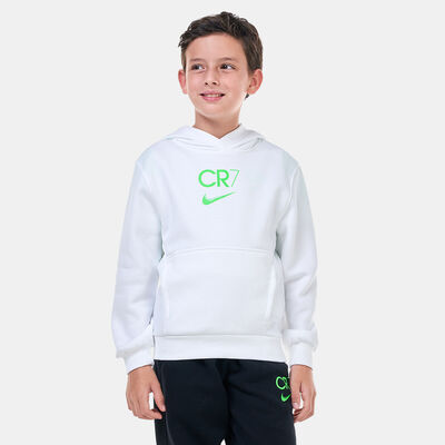 Nike Kids' Cristiano Ronaldo CR7 Club Fleece Hoodie (Older Kids) White