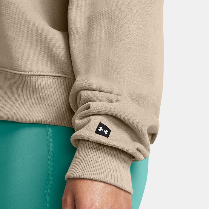 Under Armour Women's Project Rock Sweatshirt Brown image number 3