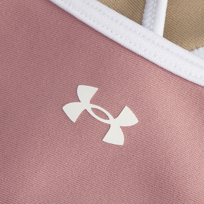 Under Armour Women's Crossback Medium-Support Training Sports Bra Pink image number 3