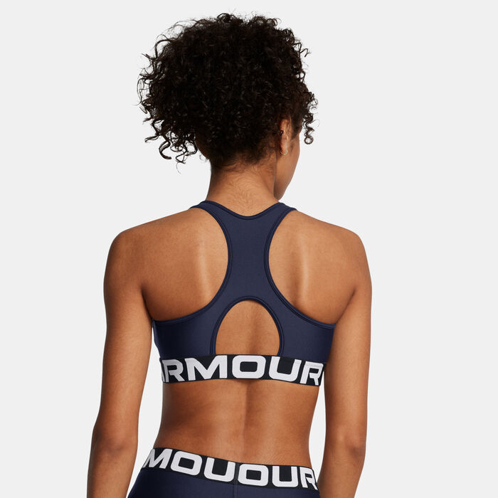 Under Armour Women's HeatGear Armour Medium-Support Training Sports Bra Blue image number 1