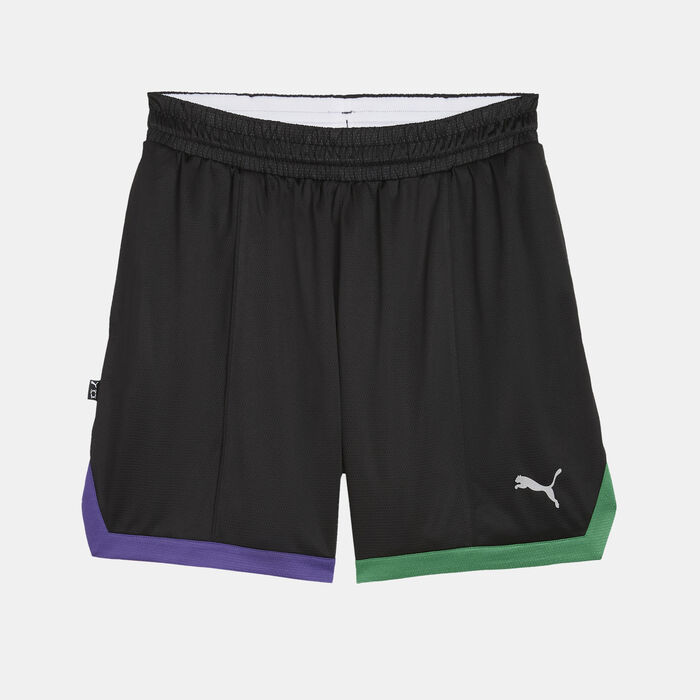 PUMA Men's Hoopaverse Mesh Shorts Black image number 0