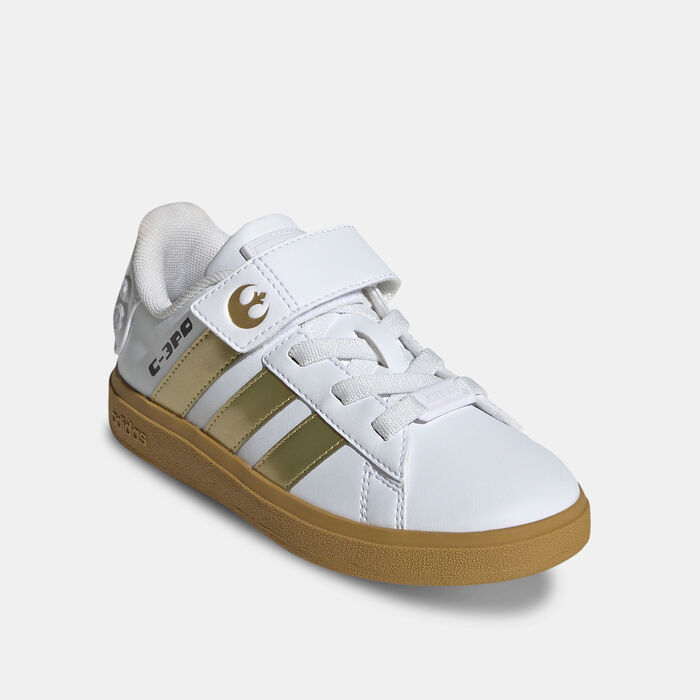 adidas Kids' Star Wars Grand Court 2.0 Shoes Gold image number 1