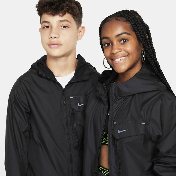 Nike Kids' Sportswear City Utility Jacket Black image number 3