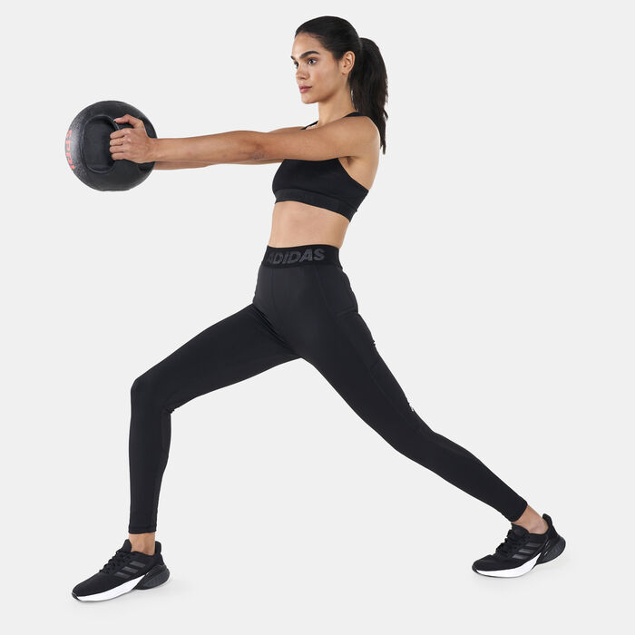 adidas Women's Techfit Badge Of Sport Leggings Black image number 2