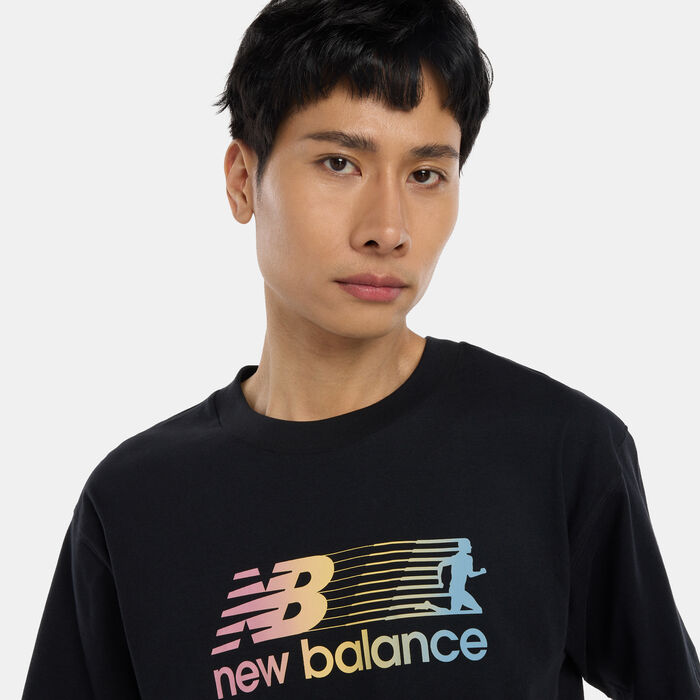 New Balance Men's Gradient Runner T-Shirt Black image number 2