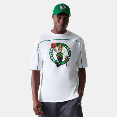 New Era Men's NBA Boston Celtics Piping Graphic T-Shirt White