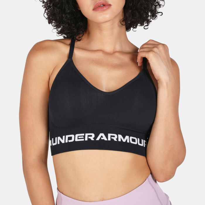 Under Armour Women's UA Seamless Low-Support Training Sports Bra Black image number 3