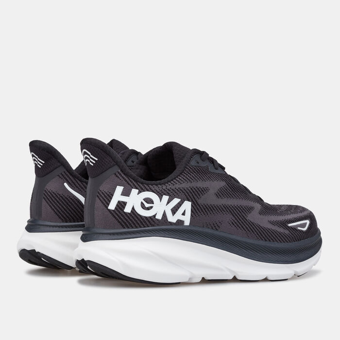 HOKA Men's Clifton 9 Running Shoe Black image number 3