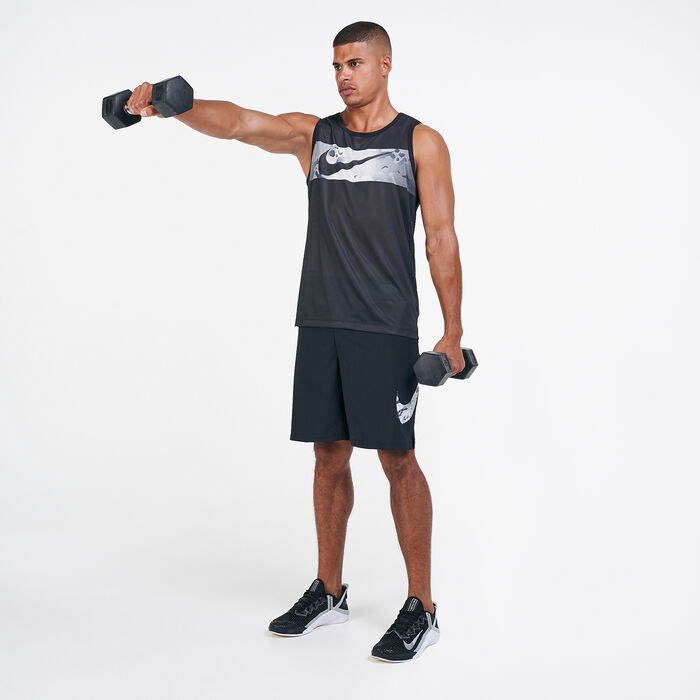 Nike Men's Legend Camo Swoosh Tank Top Black image number 2