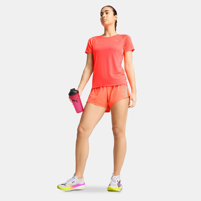 PUMA Women's VELOCITY Running Shorts Red image number 2