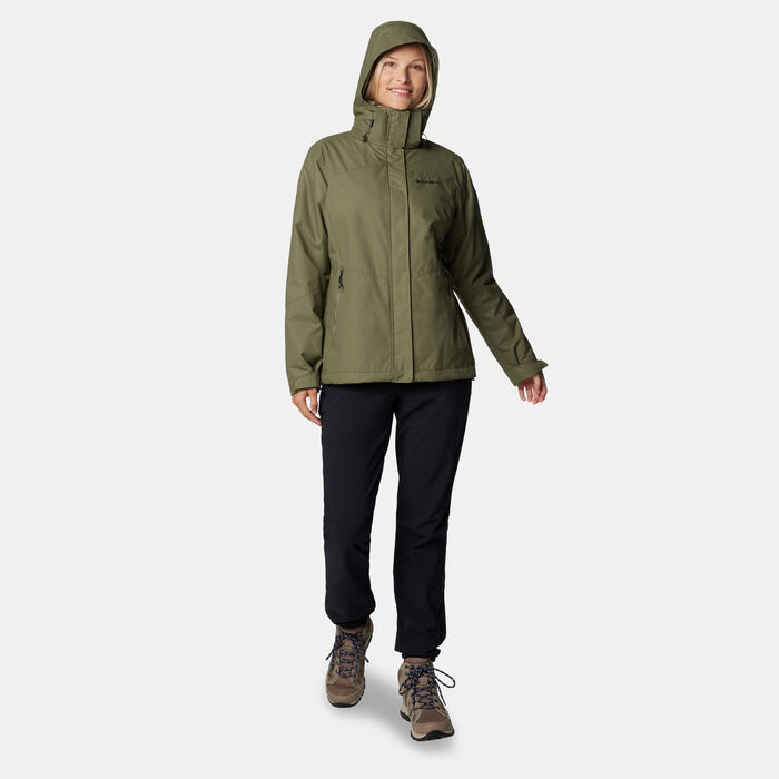 Columbia Women's Bugaboo II Fleece Interchange Hiking Jacket Green image number 2