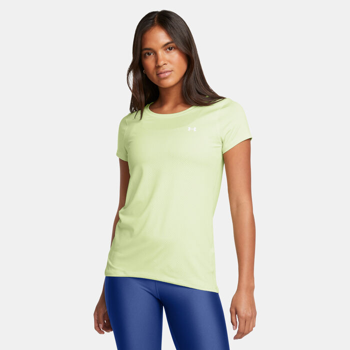 Under Armour Women's HeatGear® Armour Training T-Shirt Green image number 0