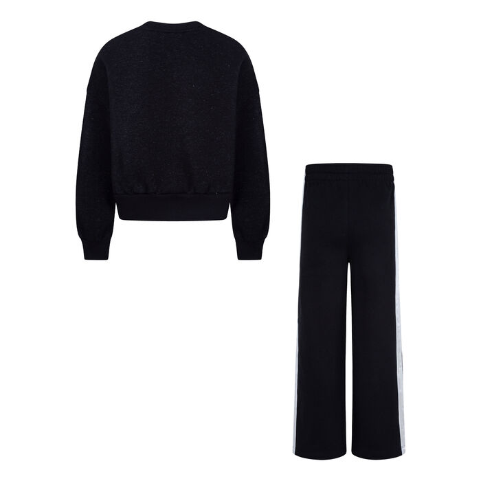 Nike Kids' Shine Sweatshirt and Sweatpants Set Black image number 1