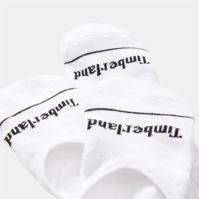 Timberland Men's Invisible Liner Socks (3 Pack) White image number 1