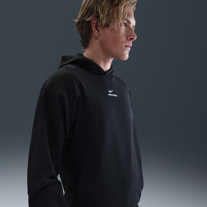 Nike Men's Pro Dri-FIT Training Hoodie Black image number 0