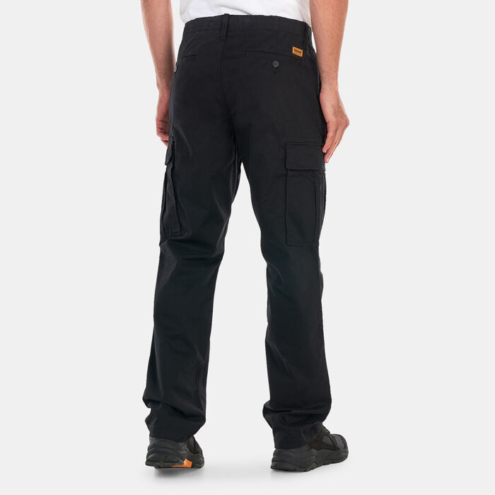 Buy Timberland Men's Squam Lake Twill Straight Cargo Pants Black in ...