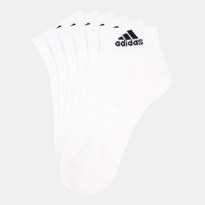 adidas Men's Cushioned Sportswear Ankle Socks (3 Pack) White image number 0