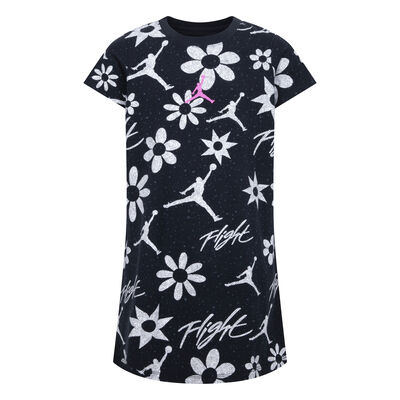 Jordan Floral Flight Printed Dress Black