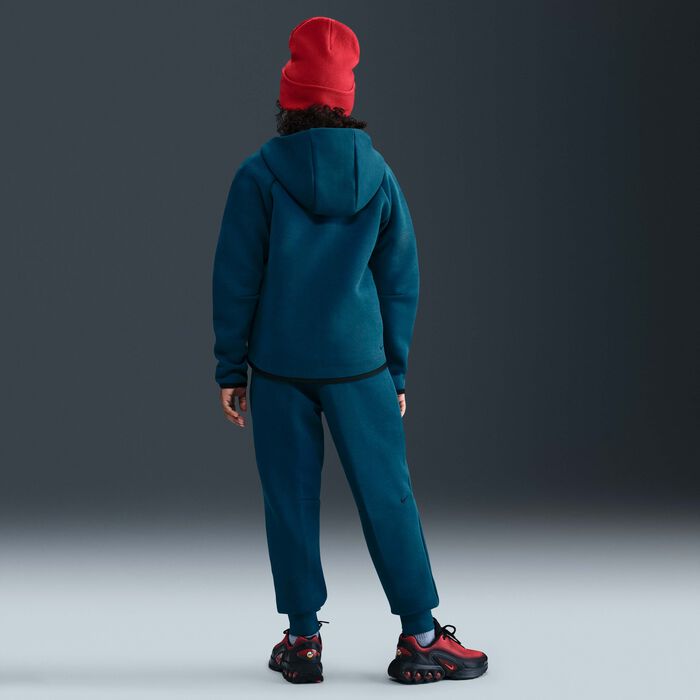 Nike Kids' Sportswear Tech Fleece Hoodie Blue image number 4