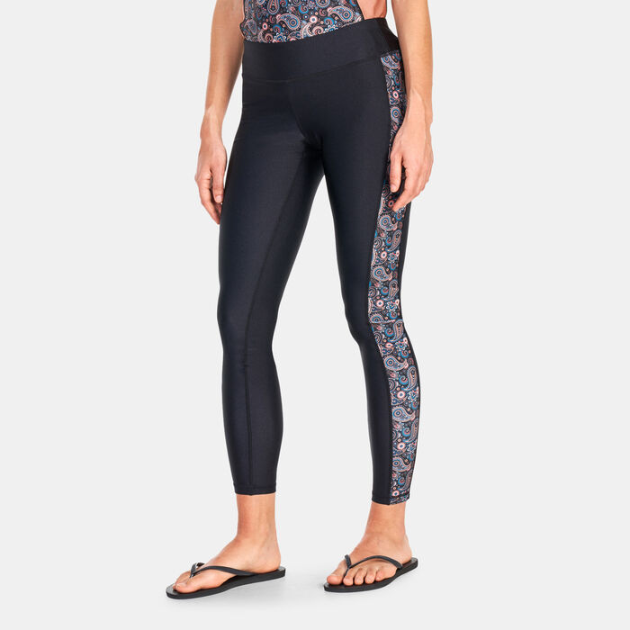 COEGA Women's Paisley Swim Leggings Black image number 0