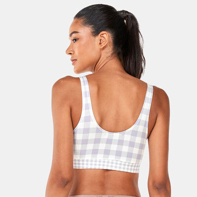 Vans Women's Mixed Up Gingham Bralette Purple