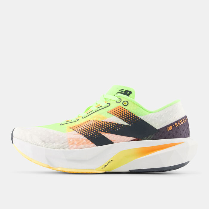 New Balance Men's FuelCell Rebel v4 Running Shoes White image number 4