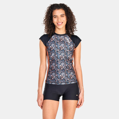 COEGA Women's Printed Rashguard Black