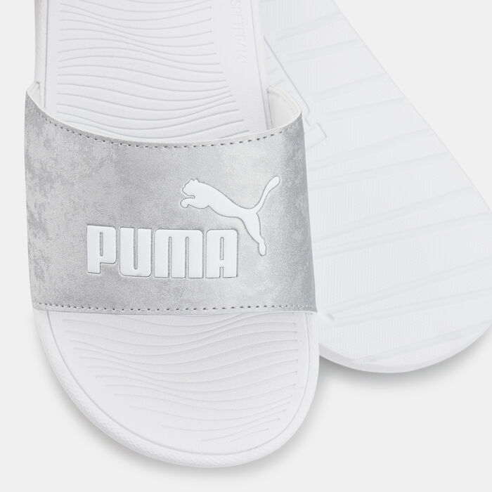 PUMA Women's Cool Cat 2.0 Space Slides Silver image number 2