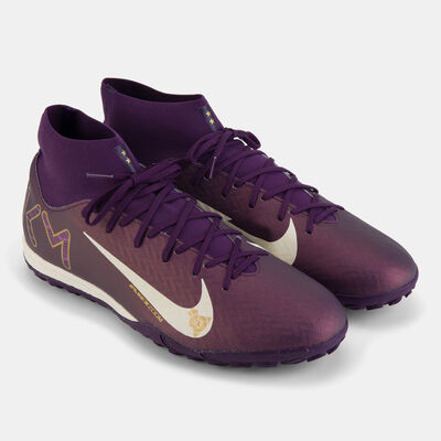 Nike Men's Kylian Mbappe Mercurial Superfly 10 Academy Turf Ground Football Shoes Purple