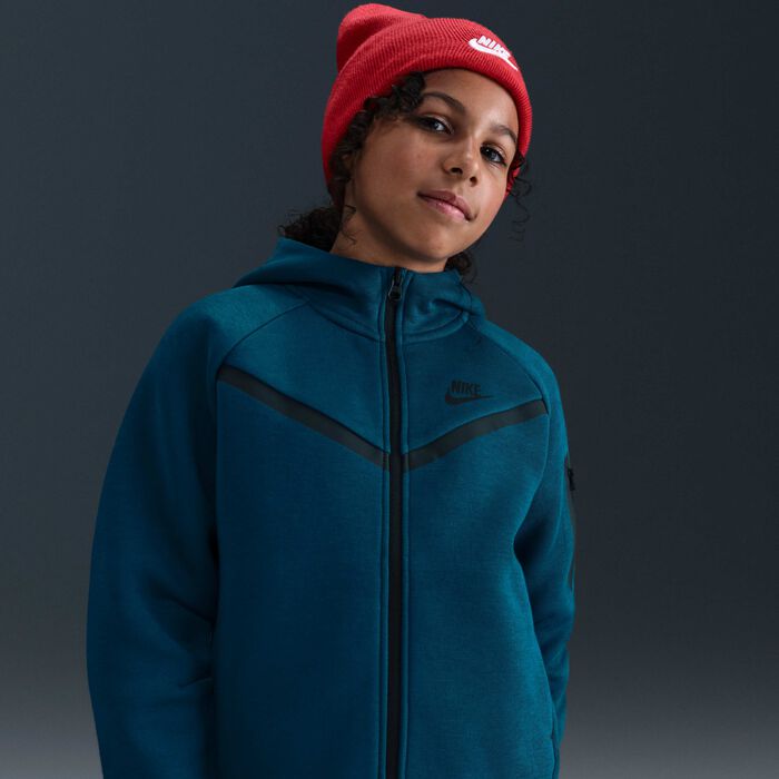 Nike Kids' Sportswear Tech Fleece Hoodie Blue image number 0