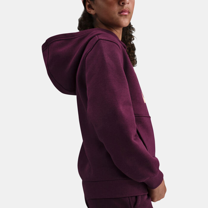 Nike Kids' Kylian Mbappé Club Fleece Dri-FIT Hoodie Red image number 5