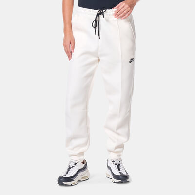 Nike Women's Sportswear Tech Fleece Mid-Rise Joggers Ivory