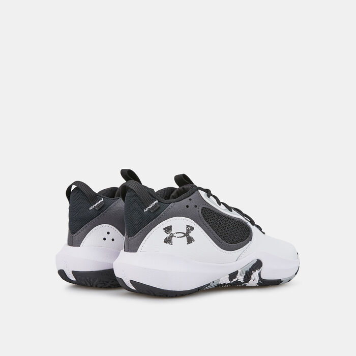 Under Armour Kids' UA Lockdown 6 Basketball Shoe (Older Kids) White image number 2