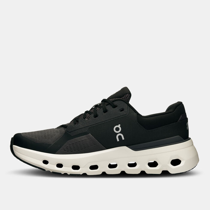 On Men's Cloudrunner 2 Wide Running Shoes Black image number 2