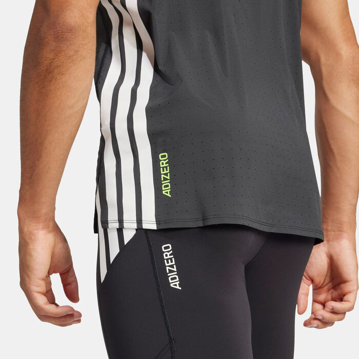 adidas Men's Adizero Running T-Shirt Black image number 4