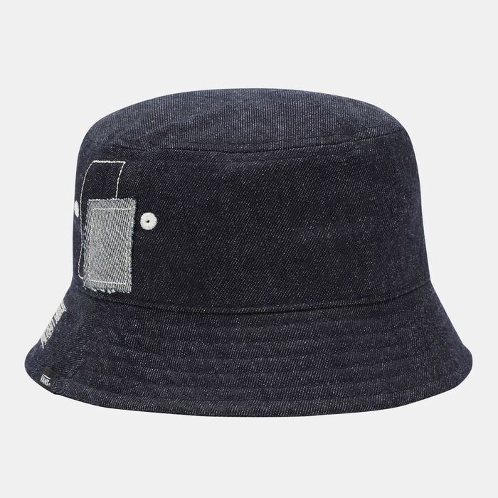 Vans Women's Mended Check Denim Bucket Hat Blue image number 0