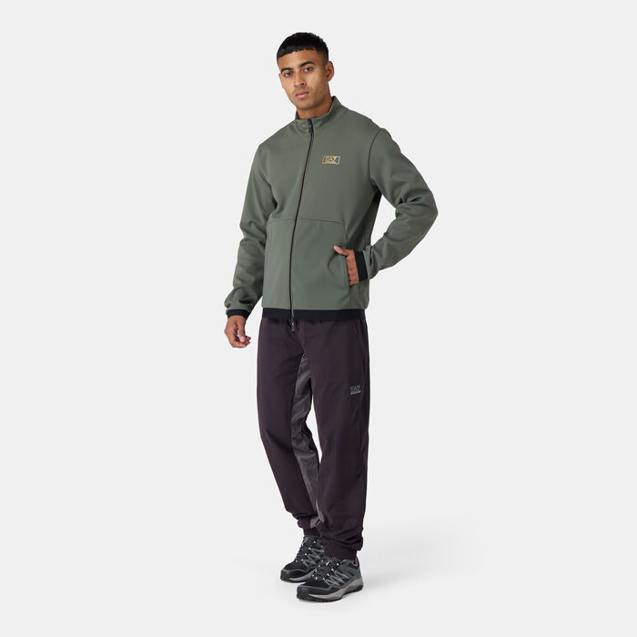 EA7 Emporio Armani Men's Train Label Full Zip Jacket Green image number 2
