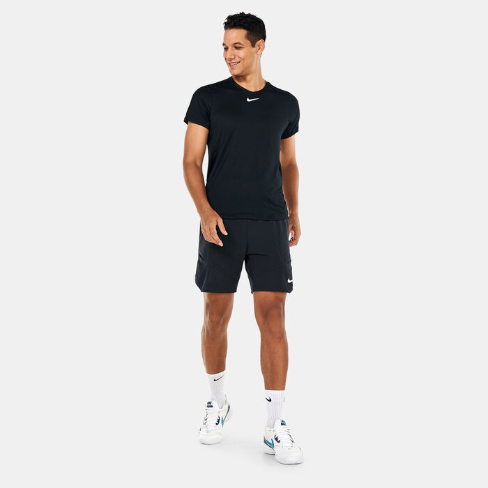 Nike Men's Court Advantage Top Black image number 2