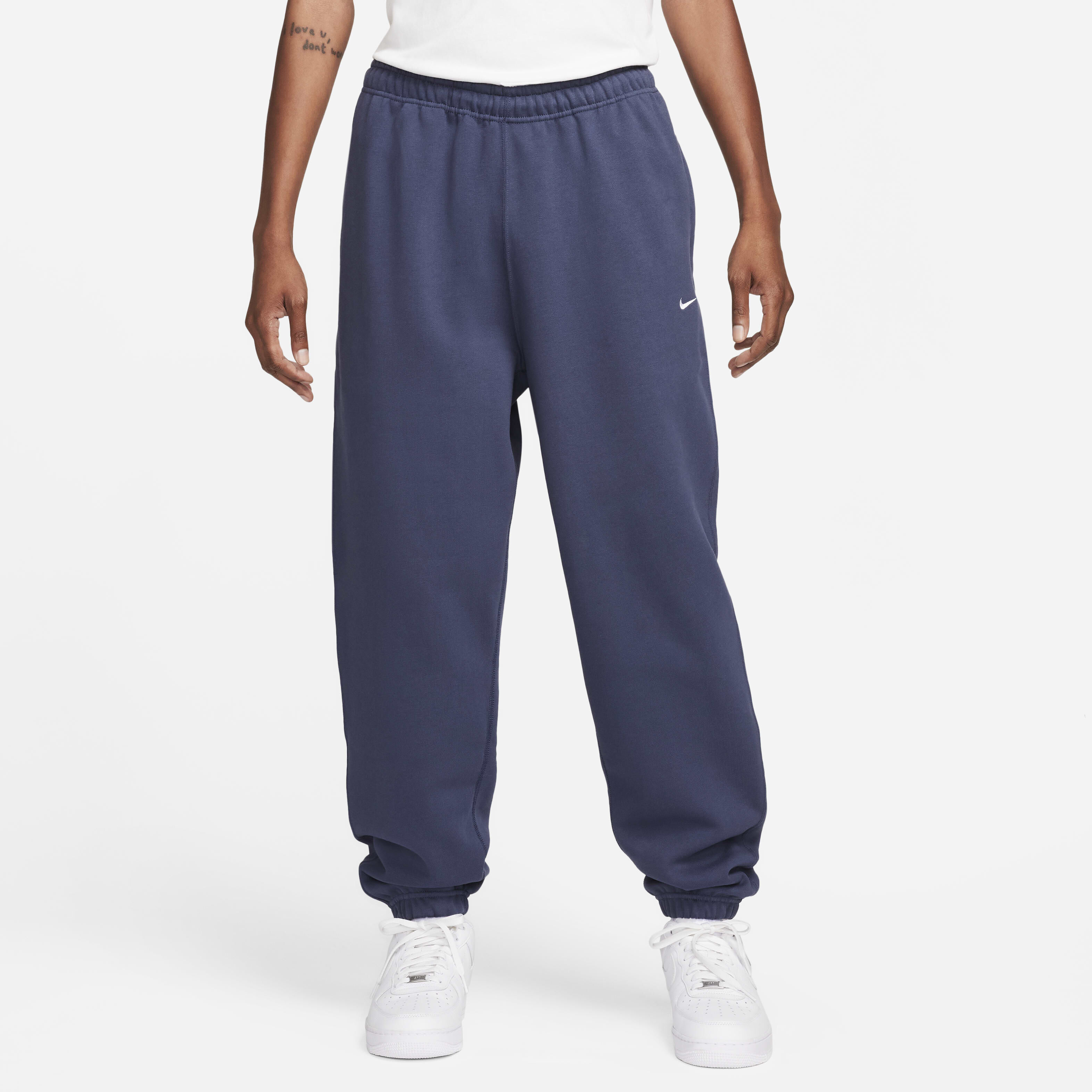 nikelab fleece pants blue