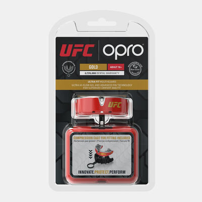 OPRO Self-Fit UFC Gold-Level MMA Mouth Guard Red