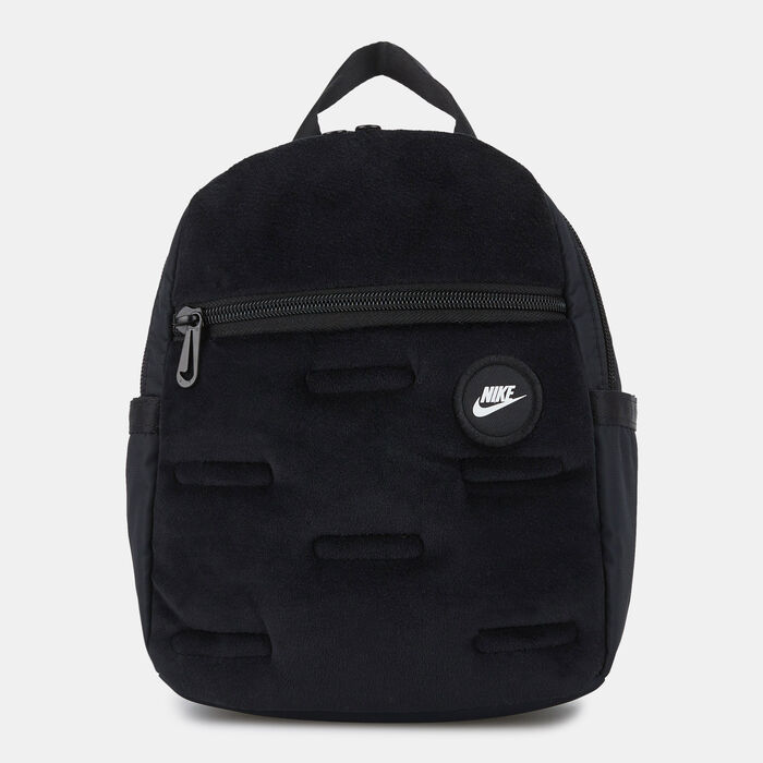 Nike Sportswear Futura 365 velour mini rucksack in black