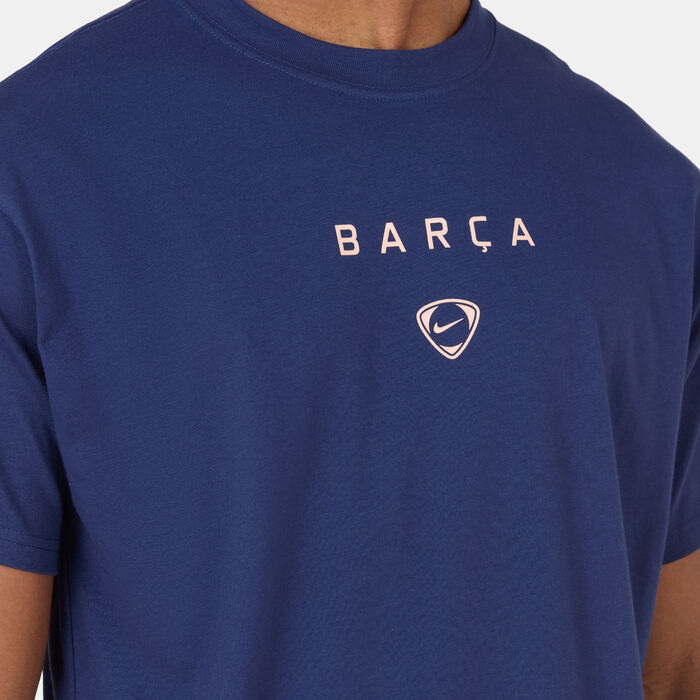 Nike Men's FC Barcelona Total 90 T-Shirt Blue image number 3