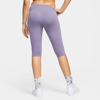 Nike Women's One High-Waisted Capri Leggings Purple