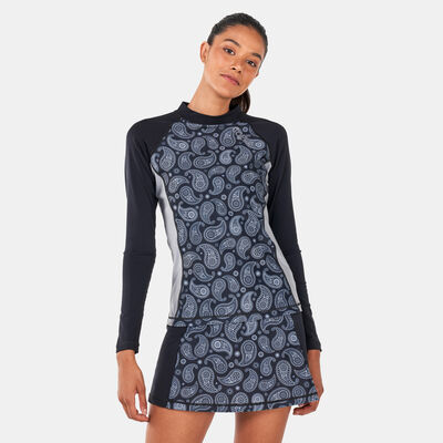 COEGA Women's Long-Sleeves Rashguard Top Black