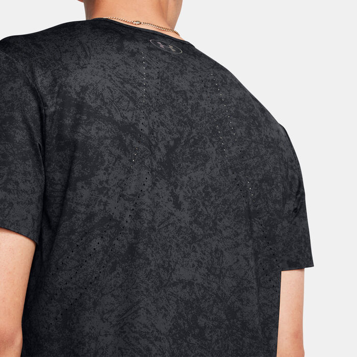 Under Armour Men's Vanish Elite Vent Printed Training T-Shirt Black image number 3