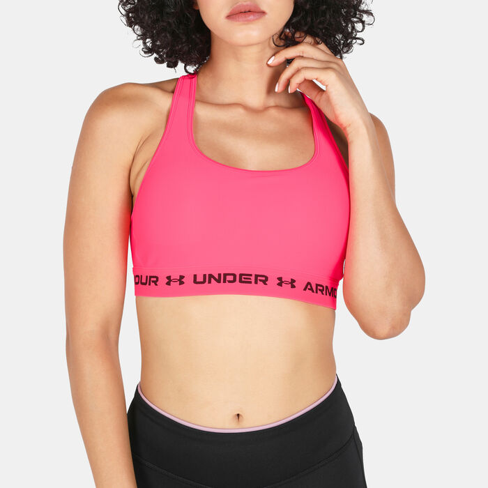 Under Armour Women's Armour Medium-Support Training Sports Bra Pink image number 3