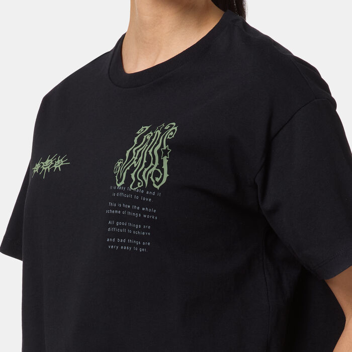 Vans Women's Skate Difficult To Love Crop Top Black image number 3