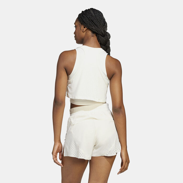 adidas Women's Cool Intensity 2-In-1 Training Tank Top White image number 1